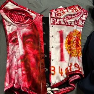 Corset , pink & white